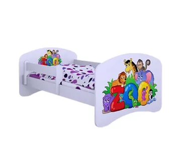 Drveni dječji krevet Happy Zoo bez ladice – 190*90 - cover