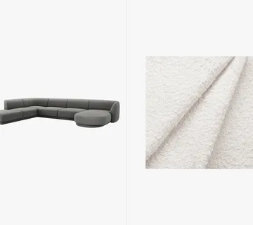 Kutna garnitura Miley 330x255cm, Materijal: Boucle - cover