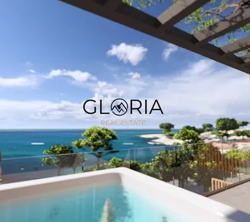 Šibenik, Brodarica,ekskluzivan dvoetažni stan,1. red uz more,139,34 m2 - cover