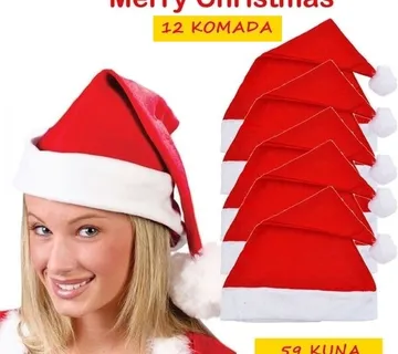 (pak 12kom) Božićne kape - cover