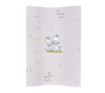CEBA Podloga za previjanje, mekana, profilirana COZY 50x70cm zebra Sara - cover