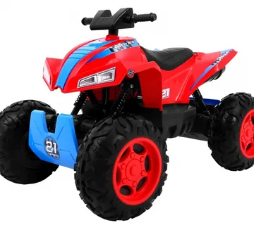 Quad na akumulator Sport Run 4 x 4 - crveni - cover