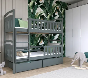 Dječji krevet na kat Sebus 200×80 – puno drvo - cover