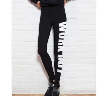 Ženske pamučne crne tajice Work out - cover