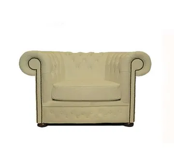 Chesterfield Fotelja First Class Leather | 1-sjedište | Vanilla - cover