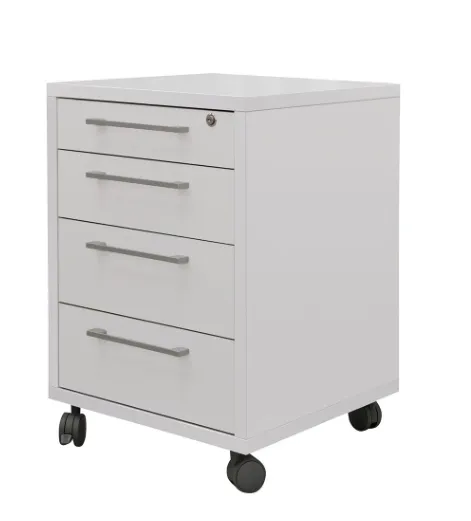 Ladičar s kotačima 4 ladice 48x49x68 cm bijeli -cijena u trgovini 140€ - cover