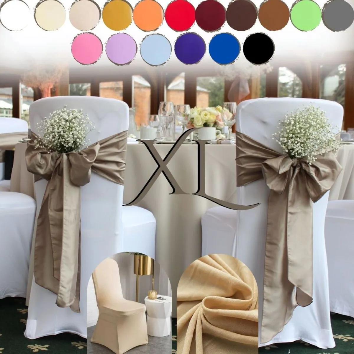 XL Rastezljive navlake za stolice - cover