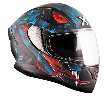 Kaciga AXOR APEX VENOMOUS mat crno/plava - cover