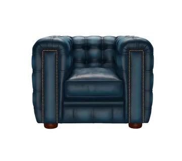 Chesterfield Royal Kingsley Fotelja | 1-sjedište | Antique Blue - cover