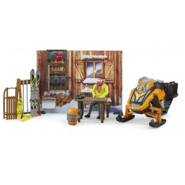 Bruder set Planinarski dom sa Snowmobilom - cover