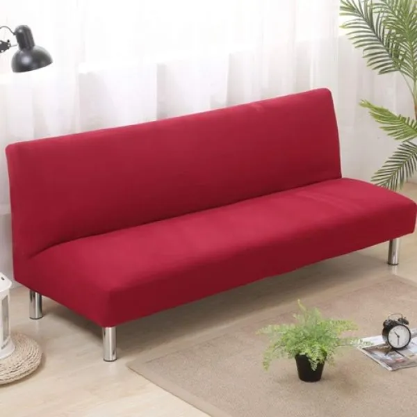 Univerzalna jednobojna navlaka za kauč bez rukohvata - cover