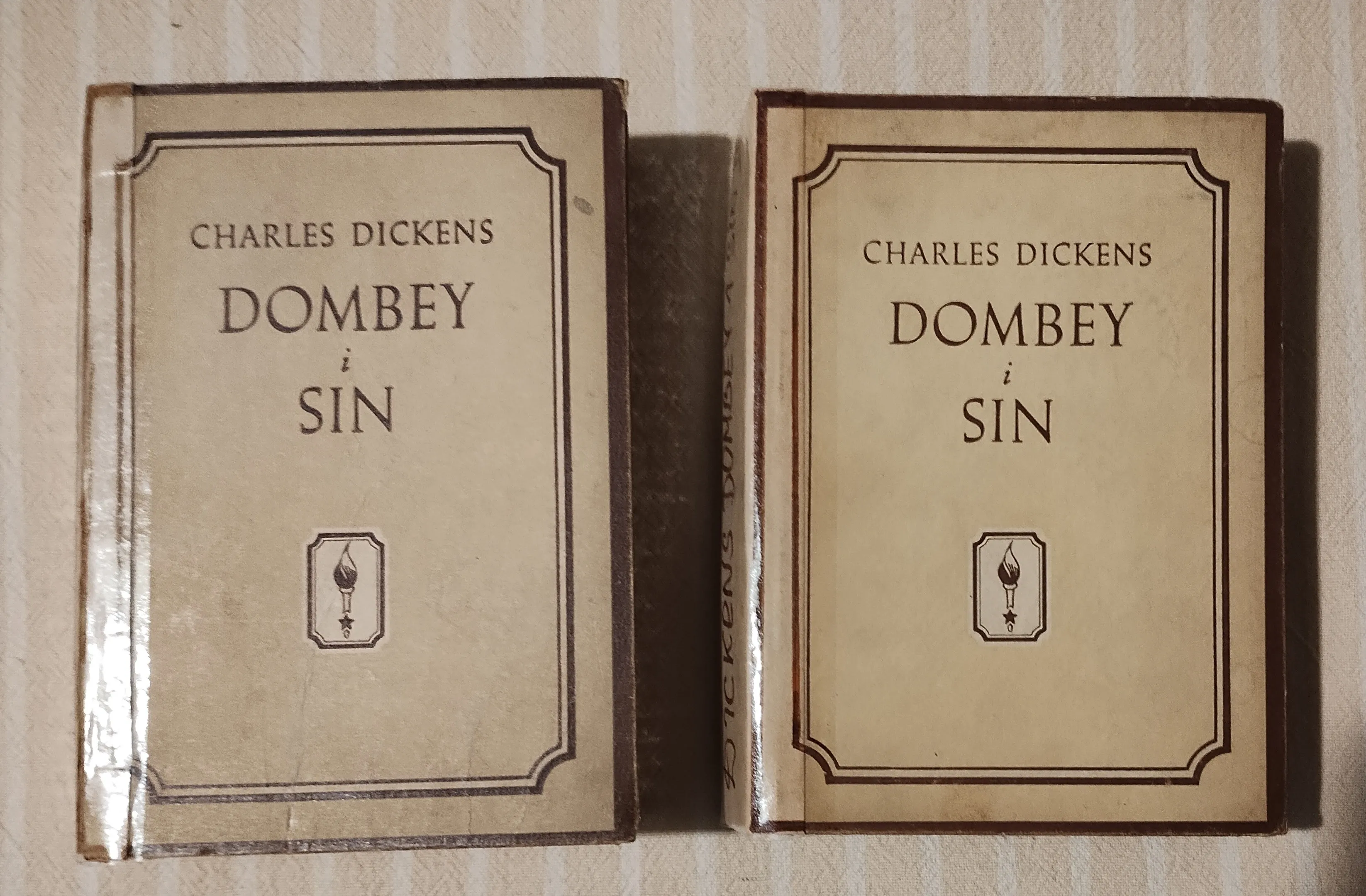 C. DICKENS DOMBEY I SIN  1 , 2  ZAGREB KULTURA 1948 - cover