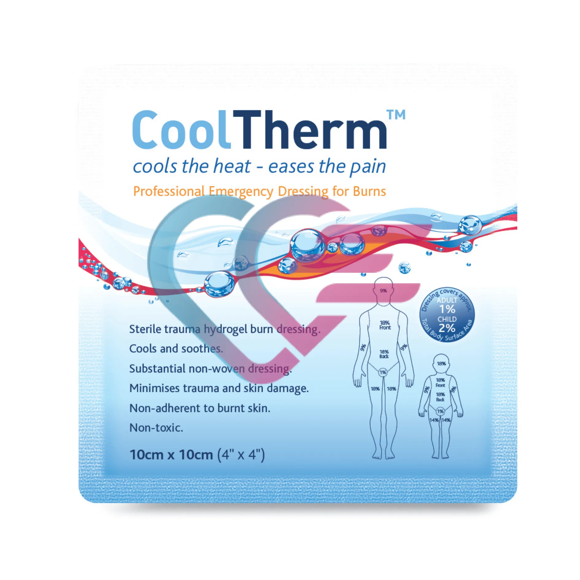 KOMPRESA ZA OPEKLINE COOLTHERM 10×10 cm - cover