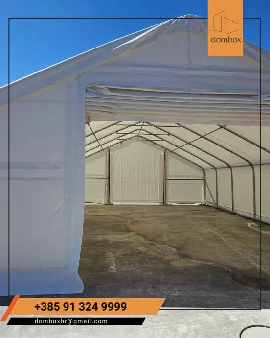 Montažna hala / montažni šator 9.15x20m 4,5m (V) 183m2 DOSTUPNO ODMAH - cover