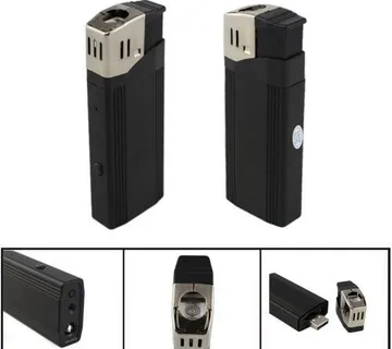 Full HD mini kamera ugrađena u upaljaču + Flash svijetlo + žarna nit - cover