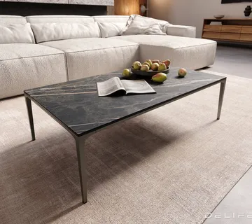 Klub stolić Levente 110x60cm, Materijal: Keramika Laminam Noir Desir - cover