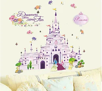 3D dječja Zidna naljepnica - Princess Castle (princezino kraljevstvo) - cover