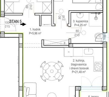 Zadar - Bokanjac: 2-soban stan S5 - 63 m2, novogradnja - cover
