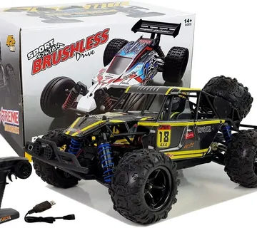 Remote Controlled Off-road Buggy 1:18 Yellow ENOZE 9303E 45 km/h - cover