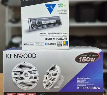 Brodski radio KMR-M508DAB + MARINE ZVUČNICI KFC-1653MRW -KENWOOD - cover
