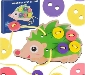 Jež edukativni komplet za šivanje gumbića - cover