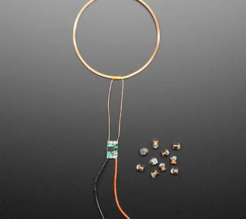 Mala indukcijska zavojnica i 10 bežičnih LED-ica - 5V - cover