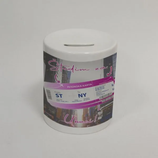 Personalizirana kasica – štedim za putovanje - cover