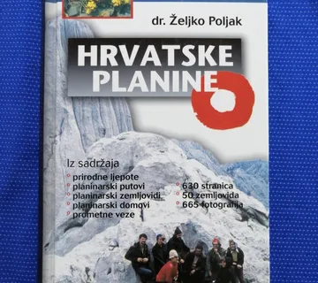 Željko Poljak – Hrvatske planine : planinarsko-turistički vodič - cover