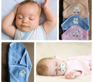 Deka za bebe sa kapuljačom - baby bear - cover