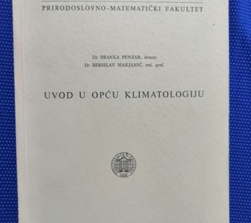 Branka Penzar i Berislav Makjanić – Uvod u opću klimatologiju - cover