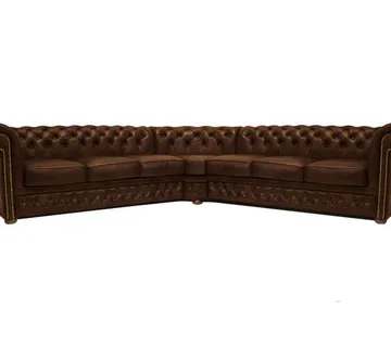 Chesterfield Kutna Garnitura First Class Leather | Cloudy Brown Old - cover