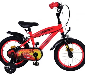 Dječji bicikl Volare Disney Cars 14" crveni s dvije ručne kočnice - cover