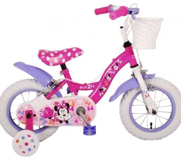 Disney Minnie dječji bicikl 12" roza dvije ručne kočnice - cover
