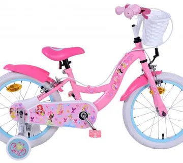 Volare DIsney Princess dječji bicikl 16" pink s dvije ručne kočnice  - cover