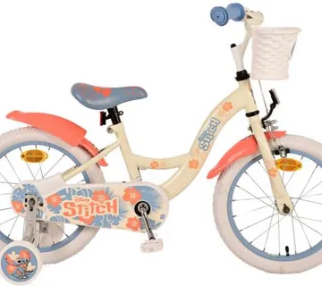 Dječji bicikl Disney Stitch 16" krem-koraljno plava - cover