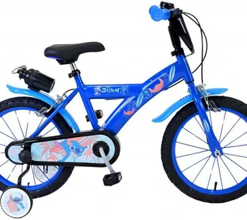 Dječji bicikl Disney Stitch 16" plavi - 2 ručne kočnice - cover
