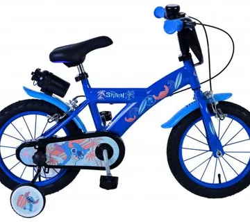Dječji bicikl Volare Disney Stitch 14" plavi s dvije ručne kočnice - cover