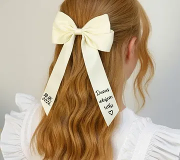 Mašna za kosu s kopčom - cover