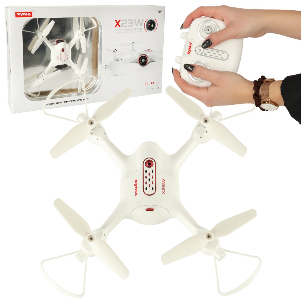 Dron-z-kamera-na-pilota-zdalnie-sterowany-RC-Syma-X23W-2-4GHz-4CH-FPV-Wi-Fi-bialy-145827