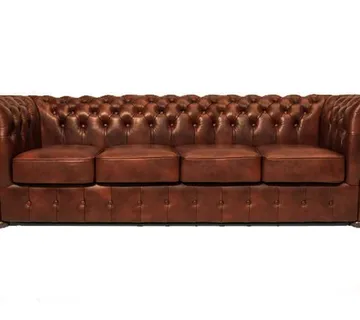 Chesterfield Garnitura Class Leather | 4-sjedišta | Cloudy Caramel - cover