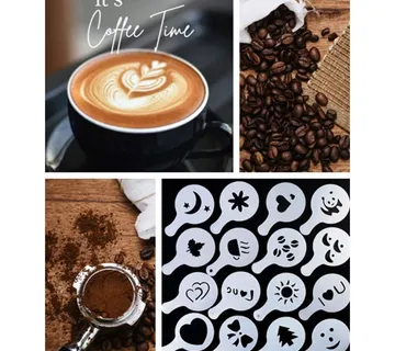 Šablone za ukrašavanje kave – Set 16 komada - cover