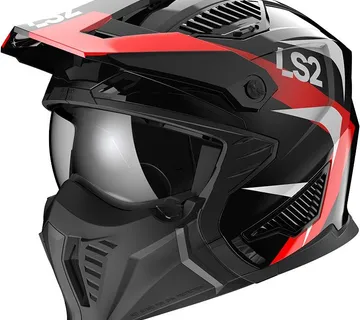 KACIGA LS2 OF606 DRIFTER TRIALITY CRNO-CRVENA - cover