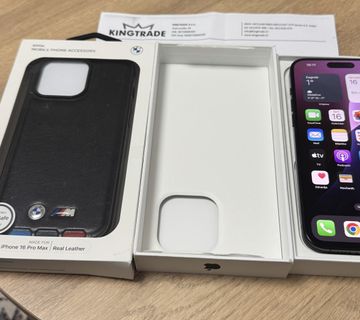 Iphone 15 ProMax 256 GB Titan Crni + BMW maskica - cover