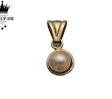 ZLATNI PRIVJESAK S BISEROM 1,24g 14k / R1, RATE! - cover