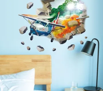 Zidna naljepnica - Plane escape - cover