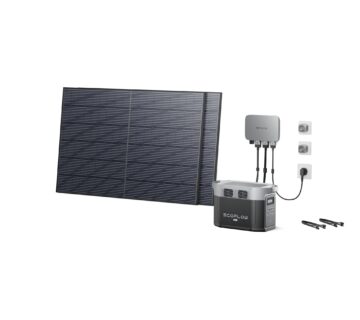 EcoFlow PowerStream Solarni Balkonski Set - Mikroinverter 800W + Baterija 2kWh + 2x400W Solarni Rigidni Panel - cover