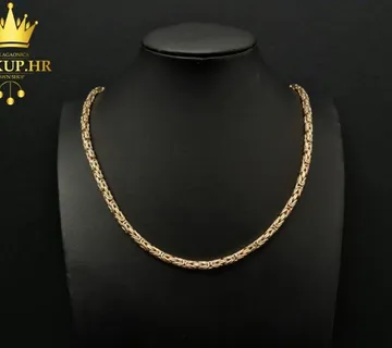 ZLATNI LANAC KRALJEVSKI VEZ 108,41g 14K / R1, RATE !! - cover