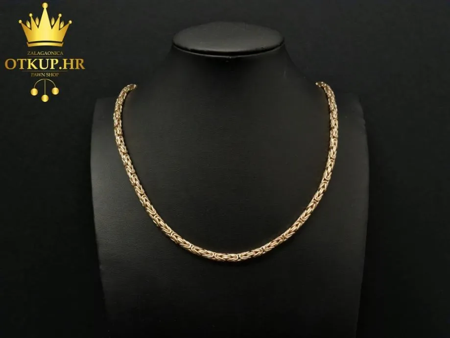 ZLATNI LANAC KRALJEVSKI VEZ 108,41g 14K / R1, RATE !! - cover
