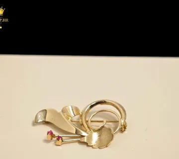 ZLATNI BROŠ 4.89G .585 / R1, RATE !! - cover