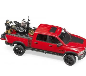 Bruder RAM auto i Ducati motor s figuricom - cover